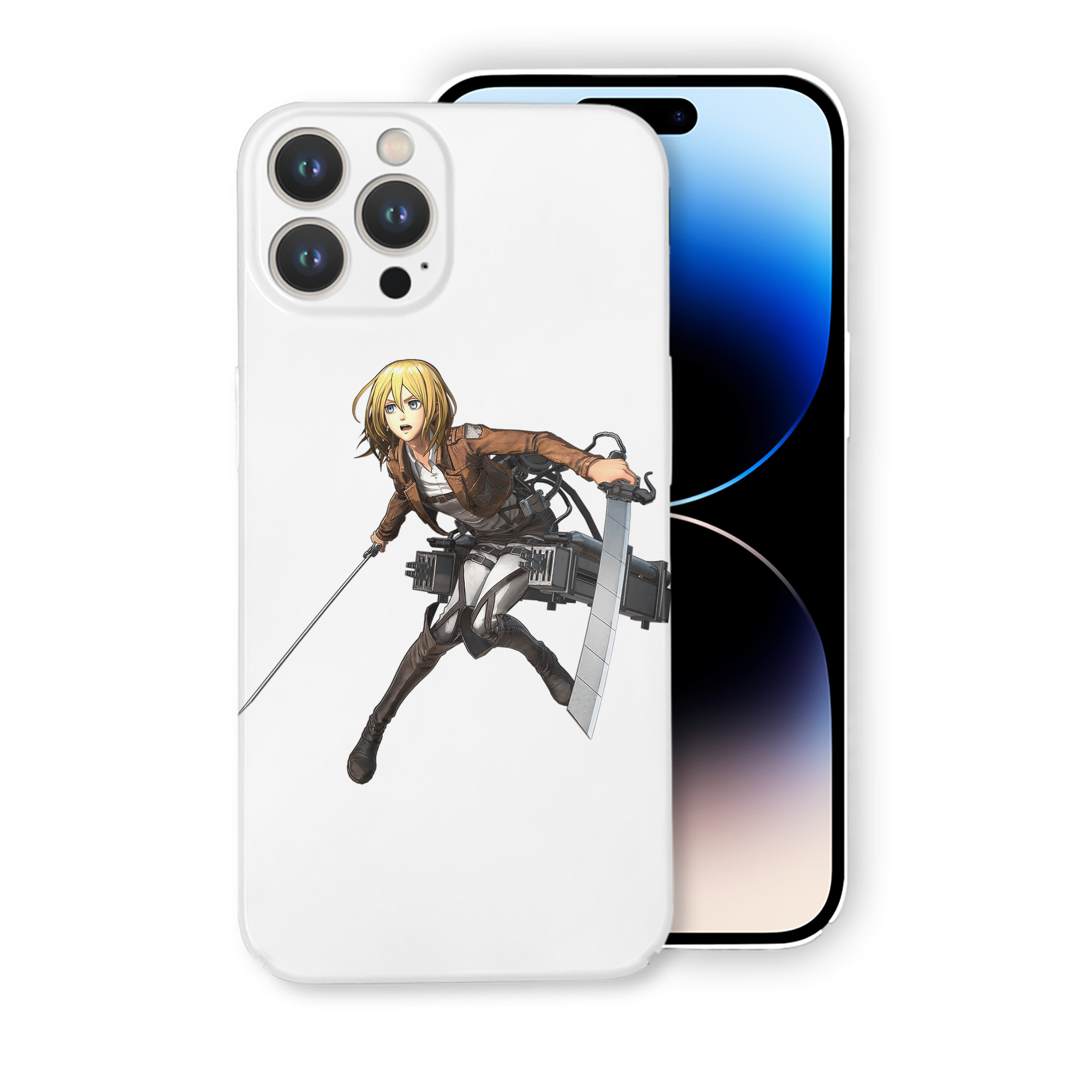 （画像用） 進撃の巨人 クリスタ·レンズ Attack on Titan Christa Lenz 【iPhone 14シリーズ対応】ハードケース
